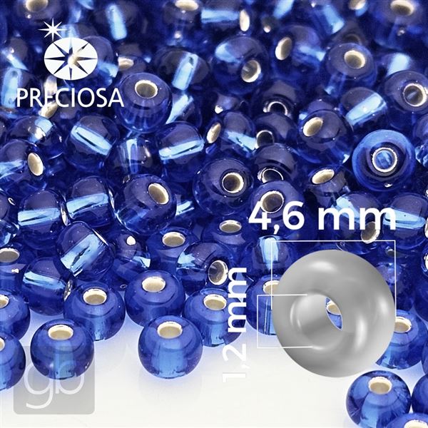 Preciosa rokajl 5/0 4,6 mm Modr� 37050 50 g