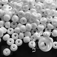 Preciosa rokajl 5/0 4,6 mm Bílá 46102 50 g