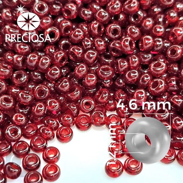 Preciosa rokajl 5/0 4,6 mm erven 90120 20 g