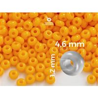 Preciosa korálky rokajl 5/0 4,6 mm Oranová (93110) 20 g