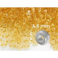 Preciosa korálky rokajl 5/0 4,6 mm �lutá (10020) 20 g