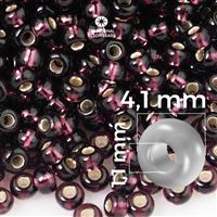 Preciosa rokajl 6/0 4,1 mm Fialová 27080 20 g