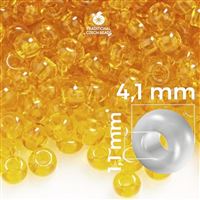 Preciosa rokajl 6/0 4,1 mm 20 g Oranová 80060