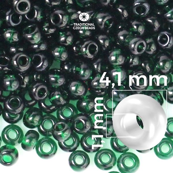 Preciosa rokajl 6/0 4,1 mm Zelen 50150 20 g