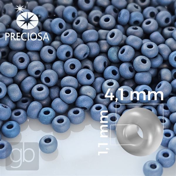 Preciosa rokajl 6/0 4,1 mm Modr 18538 50 g