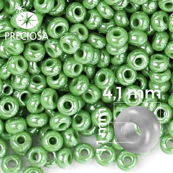 Preciosa rokajl 6/0 4,1 mm Zelen 58250 50 g