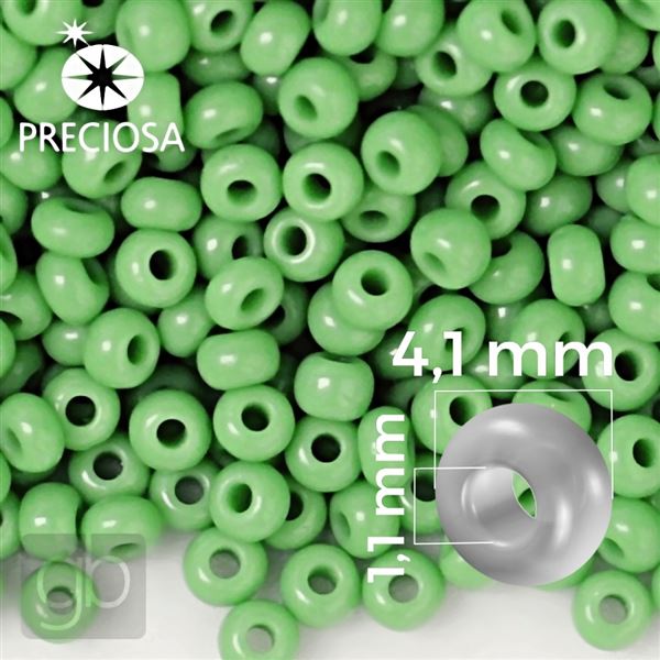 Preciosa rokajl 6/0 4,1 mm Zelen 53210 50 g