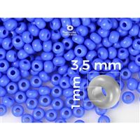 Preciosa korálky rokajl 7/0 3,5 mm Modrá (33040) 20 g