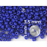 Preciosa korálky rokajl 7/0 3,5 mm Modrá (33050) 20 g
