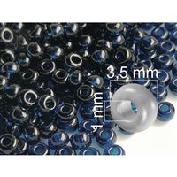 Preciosa korálky rokajl 7/0 3,5 mm Modrá (60100) 20 g
