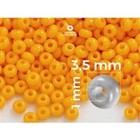 Preciosa korálky rokajl 7/0 3,5 mm Oranová (93110) 20 g