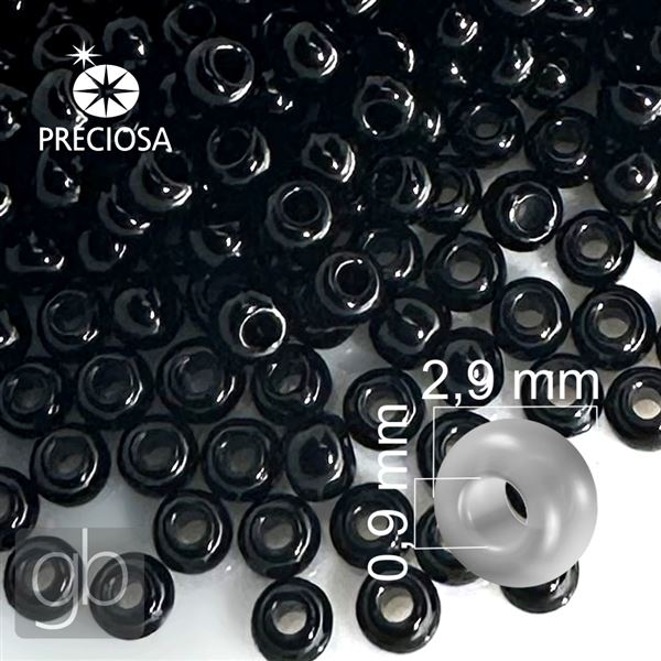 Preciosa rokajl 8/0 2,9 mm �ern� 23980 50 g