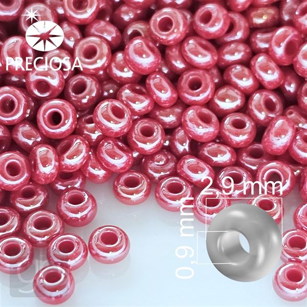 Preciosa rokajl 8/0 2,9 mm erven 98190 50 g