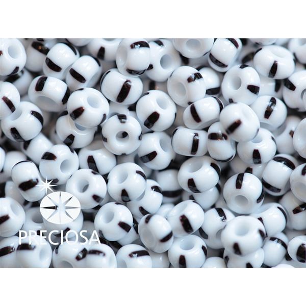 Preciosa STRIPED rokajl 8/0 2,9 mm Bl ern 03590 50 g