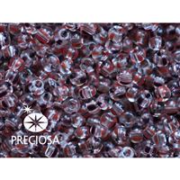 Preciosa STRIPED rokajl 8/0 2,9 mm irá ervená erná 00980 50 g