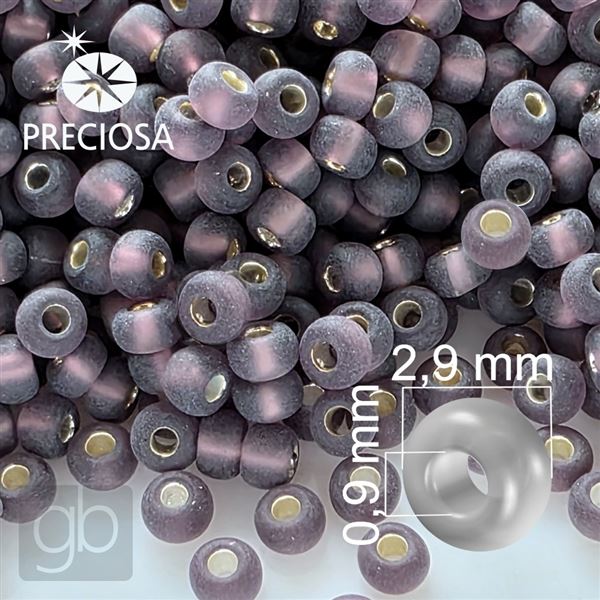 Preciosa rokajl 8/0 2,9 mm Fialov MATT 27060 50 g
