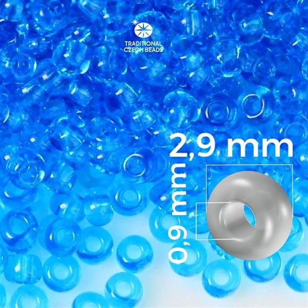 Preciosa rokajl 8/0 2,9 mm Modr 60030 50 g