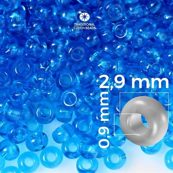 Preciosa rokajl 8/0 2,9 mm Modr 601500 50 g