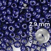 Preciosa rokajl 8/0 2,9 mm Modrá 33080 50 g