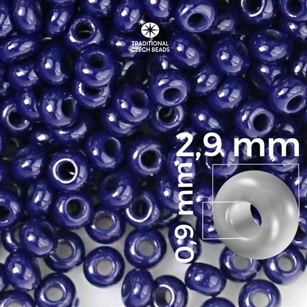 Preciosa rokajl 8/0 2,9 mm Modr 33080 50 g