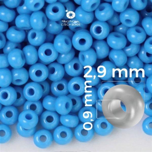 Preciosa rokajl 8/0 2,9 mm Modr 63050 50 g