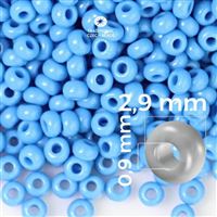 Preciosa rokajl 8/0 2,9 mm Modrá 63080 50 g