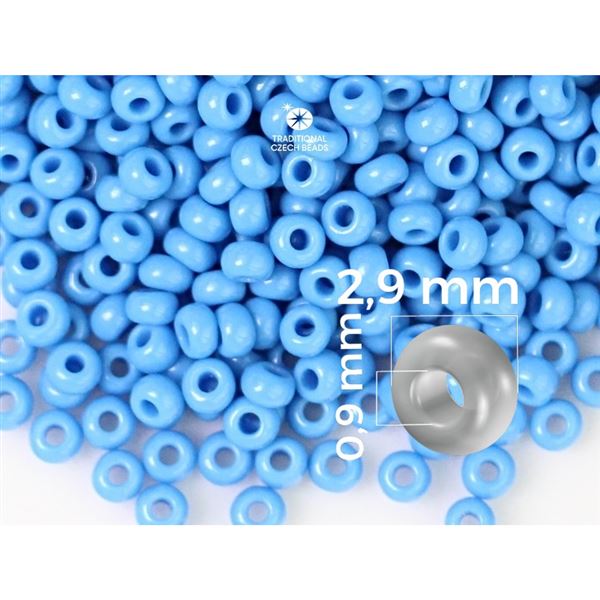 Preciosa rokajl 8/0 2,9 mm Modr (63080) 50 g