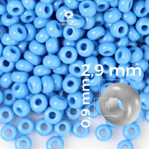 Preciosa rokajl 8/0 2,9 mm Modr 63080 50 g