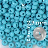 Preciosa rokajl 8/0 2,9 mm Modrá 63030 50 g