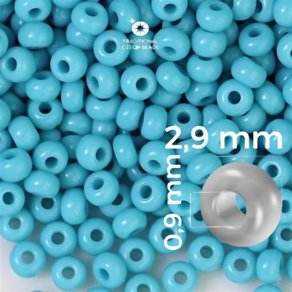 Preciosa rokajl 8/0 2,9 mm Modr 63030 50 g