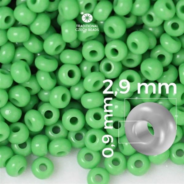 Preciosa rokajl 8/0 2,9 mm Zelen 53210 50 g