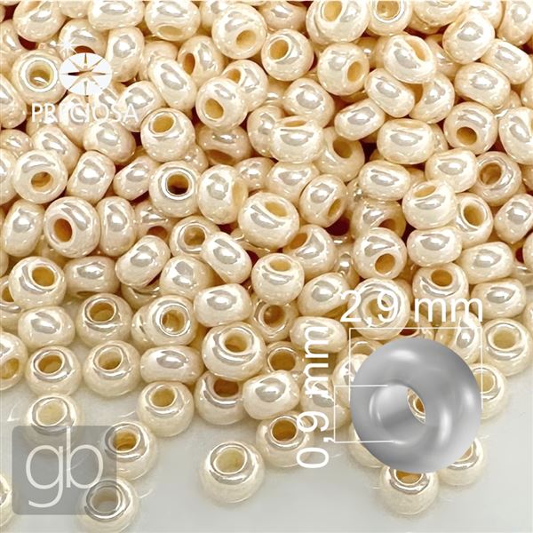 Preciosa rokajl 8/0 2,9 mm Bov  Shell 46112 50 g