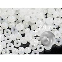 Preciosa korálky rokajl 8/0 - 2,9 mm Bílá (57205) 20g