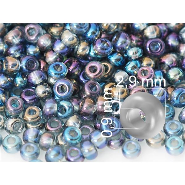 Preciosa kor�lky rokajl 8/0 - 2,9 mm Iris (41010) 20 g