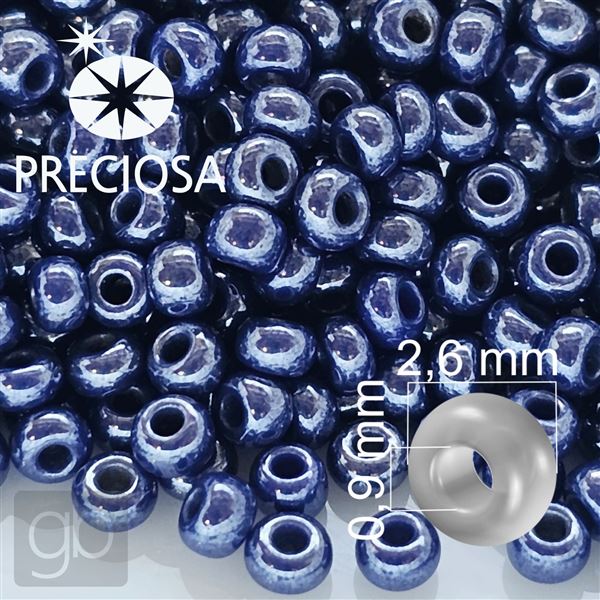 Preciosa rokajl 9/0 2,6 mm Modr� 33061 20 g