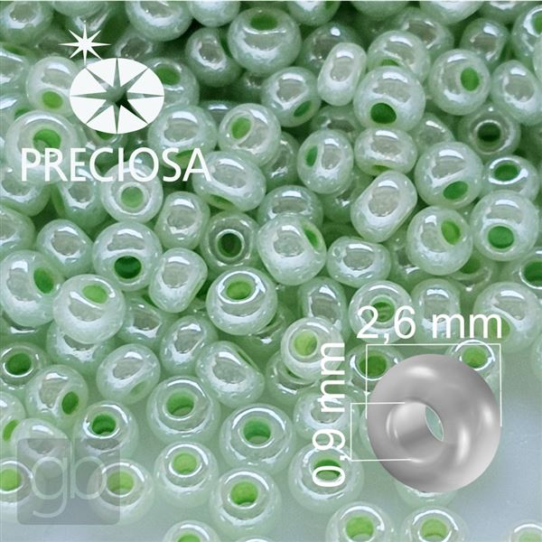 Preciosa rokajl 9/0 2,6 mm Zelen� 37154 20 g