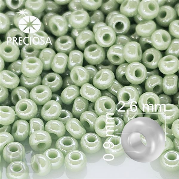 Preciosa rokajl 9/0 2,6 mm Zelen� 58410 20 g