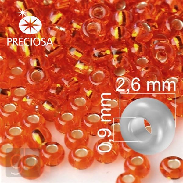 Preciosa rokajl 9/0 2,6 mm Oran�ov� 97030 20 g