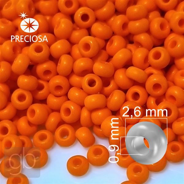 Preciosa rokajl 9/0 2,6 mm Oranov MATT (93140) 20 g