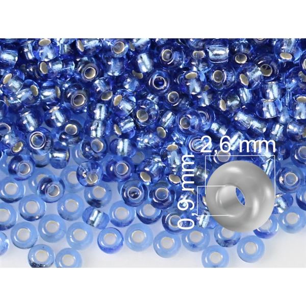 Preciosa kor�lky rokajl 9/0 - 2,6 mm Modr� (37030) 20 g