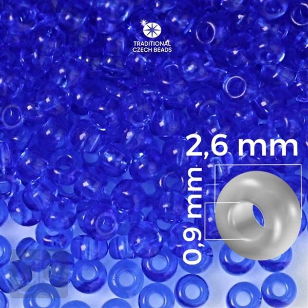 Preciosa rokajl 9/0 2,6 mm Modr� 30050 20 g