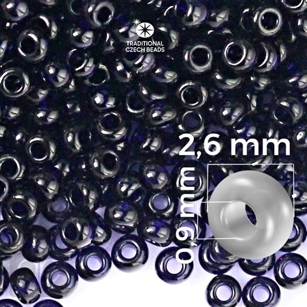 Preciosa rokajl 9/0 2,6 mm Modr� 30110 20 g