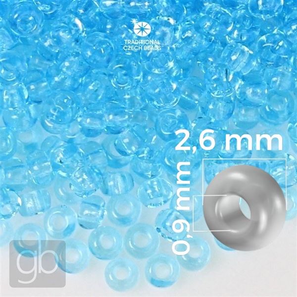Preciosa rokajl 9/0 2,6 mm Modr 60000 20 g