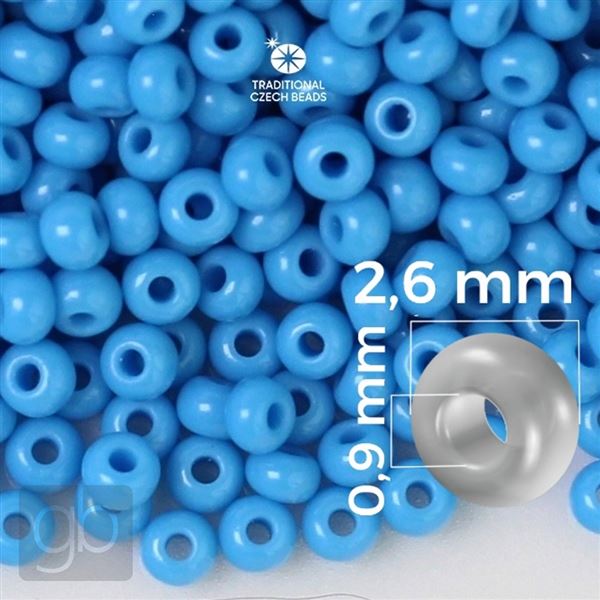 Preciosa rokajl 9/0 2,6 mm Modr 63050 20 g