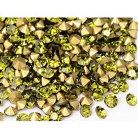 �atony sklen�né 2 mm Zelená Olivín