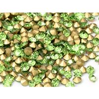 �atony sklen�né 2 mm Zelená Peridot