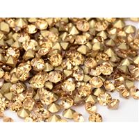 �atony sklen�né 2 mm �lutá Light Topaz