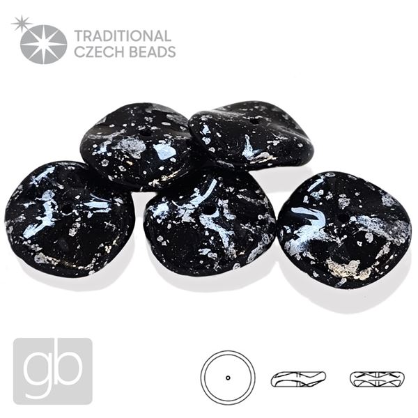 PRECIOSA RIPPLE 23980-45702 ern Stbrn 12 mm 5 ks