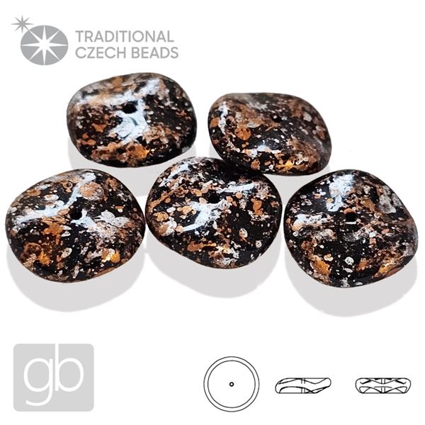 PRECIOSA RIPPLE 23980-45703 �errn� Oran�ov� 12 mm 5 ks