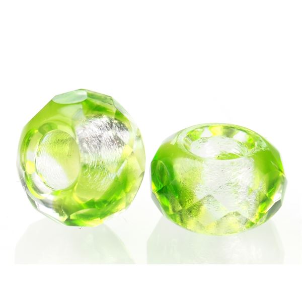 Kor�lky �ambala 13x7 mm (otvor 5 mm) Zelen� SAM047